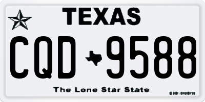 TX license plate CQD9588