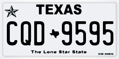 TX license plate CQD9595