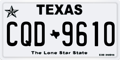 TX license plate CQD9610