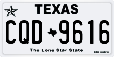 TX license plate CQD9616