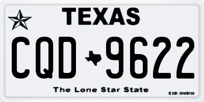 TX license plate CQD9622