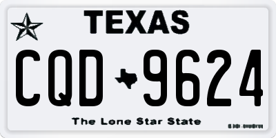 TX license plate CQD9624