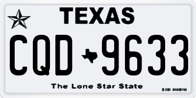 TX license plate CQD9633