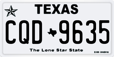 TX license plate CQD9635