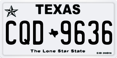 TX license plate CQD9636