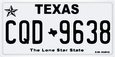 TX license plate CQD9638