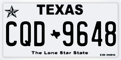 TX license plate CQD9648