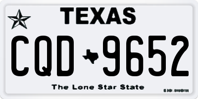 TX license plate CQD9652