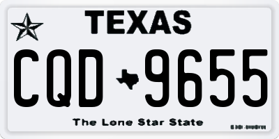 TX license plate CQD9655