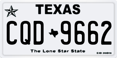 TX license plate CQD9662