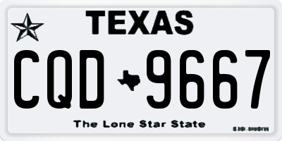 TX license plate CQD9667