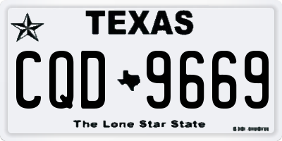 TX license plate CQD9669