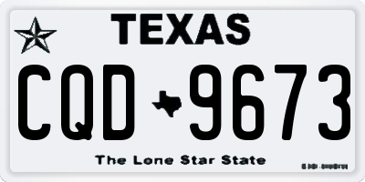 TX license plate CQD9673