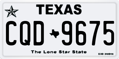 TX license plate CQD9675