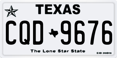 TX license plate CQD9676