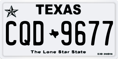 TX license plate CQD9677