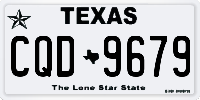 TX license plate CQD9679