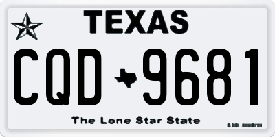 TX license plate CQD9681
