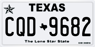 TX license plate CQD9682