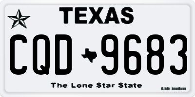 TX license plate CQD9683