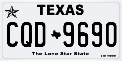 TX license plate CQD9690