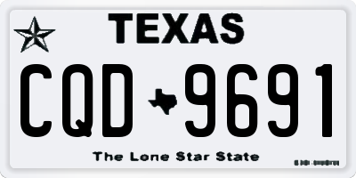 TX license plate CQD9691