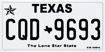TX license plate CQD9693