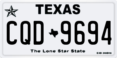 TX license plate CQD9694