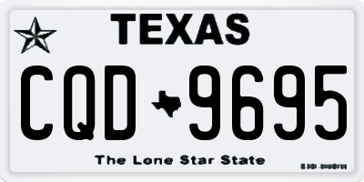 TX license plate CQD9695