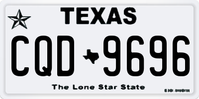 TX license plate CQD9696