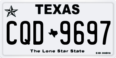 TX license plate CQD9697