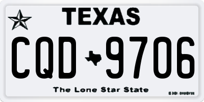 TX license plate CQD9706