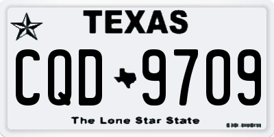 TX license plate CQD9709