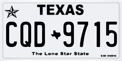 TX license plate CQD9715