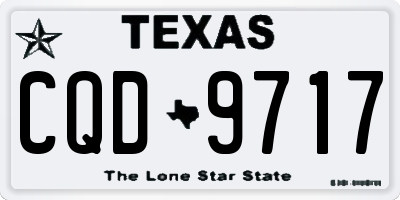 TX license plate CQD9717