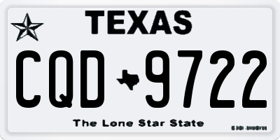 TX license plate CQD9722