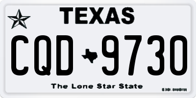 TX license plate CQD9730