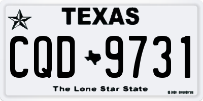 TX license plate CQD9731
