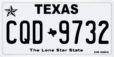TX license plate CQD9732
