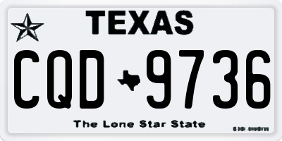 TX license plate CQD9736
