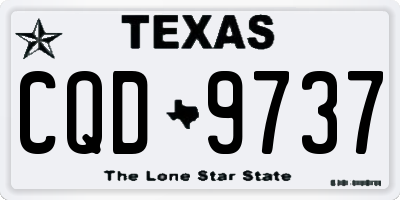 TX license plate CQD9737