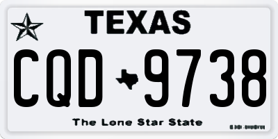 TX license plate CQD9738