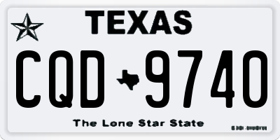 TX license plate CQD9740