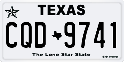 TX license plate CQD9741