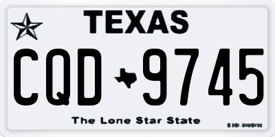 TX license plate CQD9745