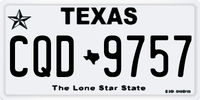 TX license plate CQD9757