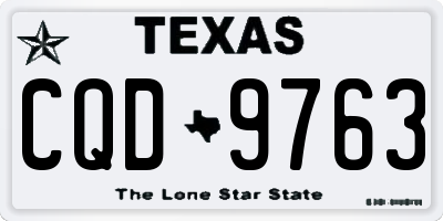 TX license plate CQD9763