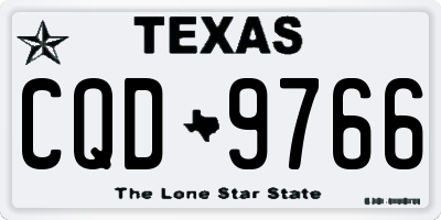 TX license plate CQD9766