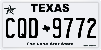 TX license plate CQD9772