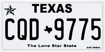 TX license plate CQD9775